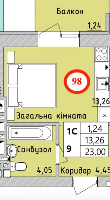 Квартира на Ірпінь в Києві, ID 267010, фото №8