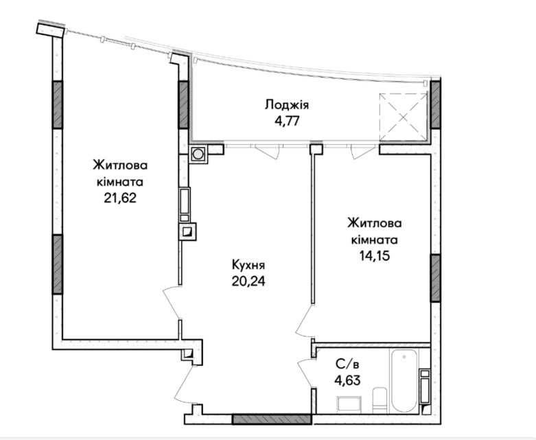 Квартира на ЖК Синергія Сіті в Києві, ID 267045, фото №2