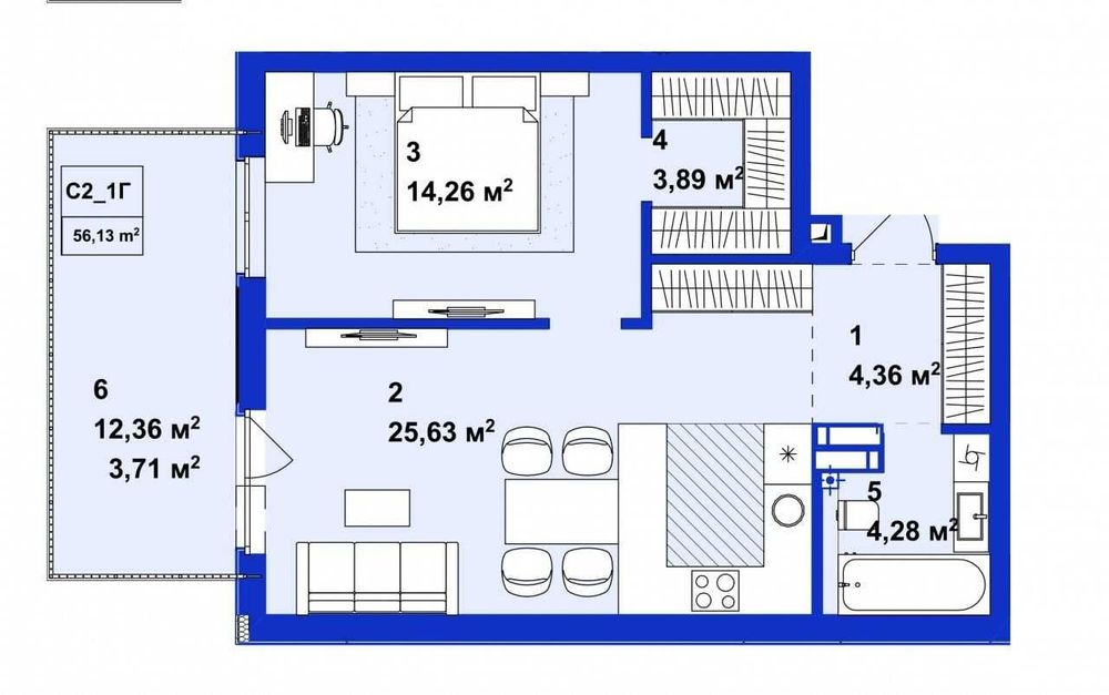 Квартира на ЖК «Ютландія-2» в Києві, ID 267099, фото №11