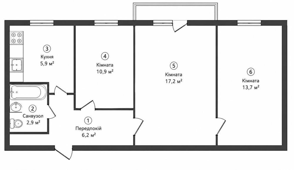 Квартира на вул. Академіка Стражеска в Києві, ID 268015, фото №17
