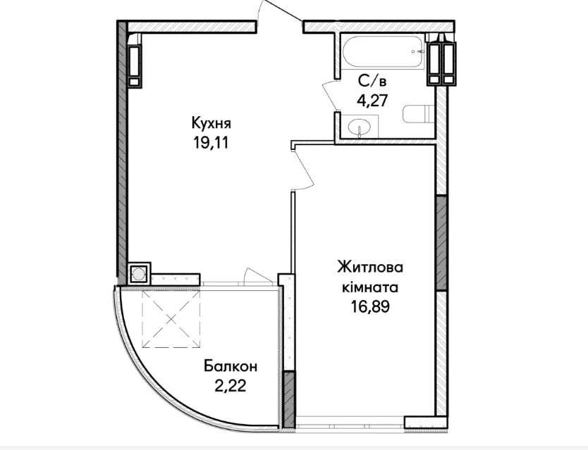 Квартира на вул. 40 в Києві, ID 267738, фото №6