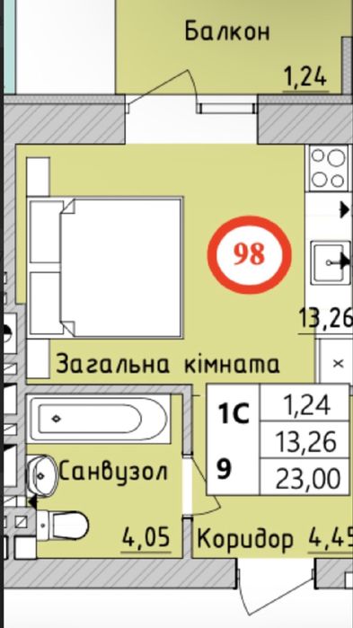 Квартира на Ірпінь в Києві, ID 267881, фото №2