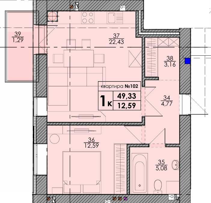 Квартира на Park Residence в Києві, ID 268194, фото №6