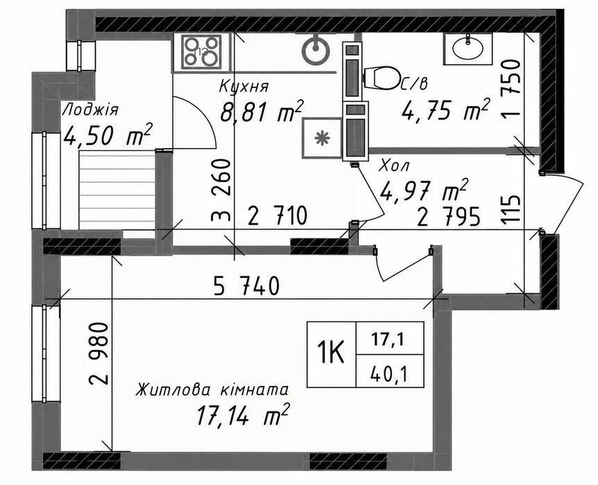 Квартира на Слобідка, Хаджибейський район в Одесі, ID 268318, фото №2