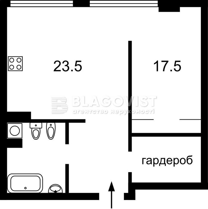 Квартира на вул. Антоновича, 74 в Києві, ID 268566, фото №3