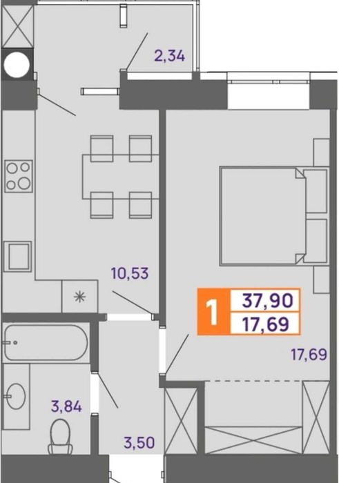 Квартира на вул. Тернопільська в Хмельницькому, ID 269053, фото №15
