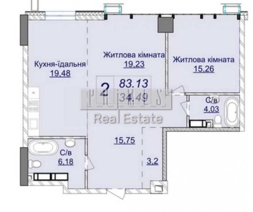 Квартира на вул. Андрія Верхогляда, 22 в Києві, ID 269564, фото №1