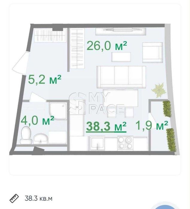 Квартира на ЖК Intergal City в Києві, ID 269950, фото №7