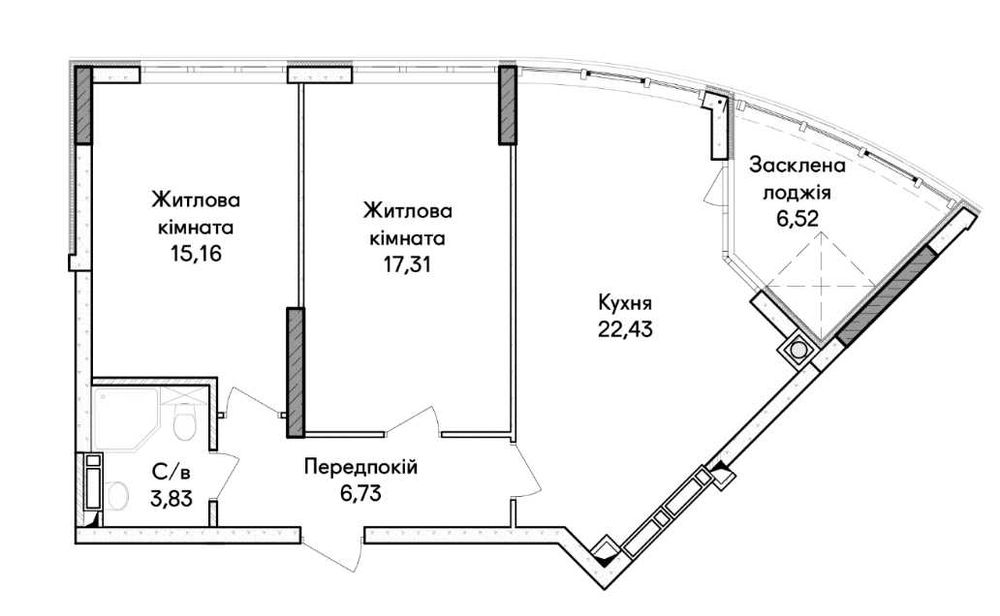 Квартира на вул. Ірпінь, 38 в Києві, ID 270187, фото №5