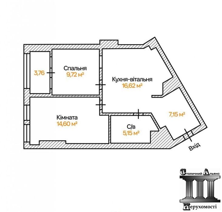 Квартира на просп. Берестейський, 11 в Києві, ID 270378, фото №2