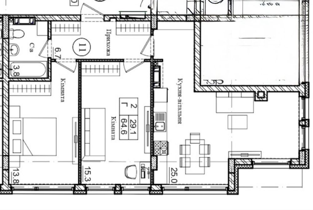 Квартира на вул. Володимирська, 36А в Києві, ID 308930, фото №18