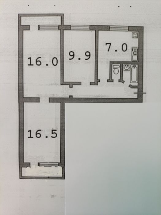 Квартира на вул. Зодчих, 62-б в Києві, ID 270620, фото №3