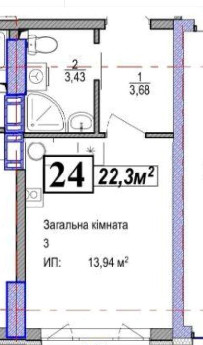 Квартира на біля метро Бориспільська в Києві, ID 273504, фото №2