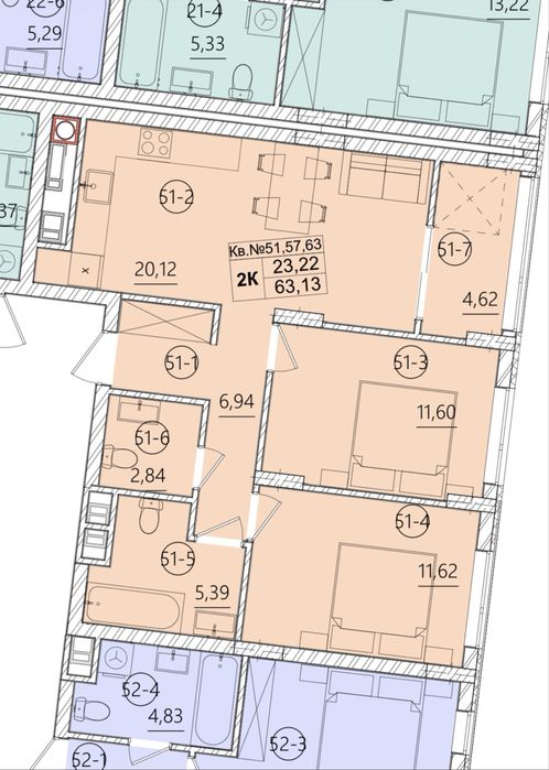 Квартира на вул. Героїв Крут в Львові, ID 311347, фото №2