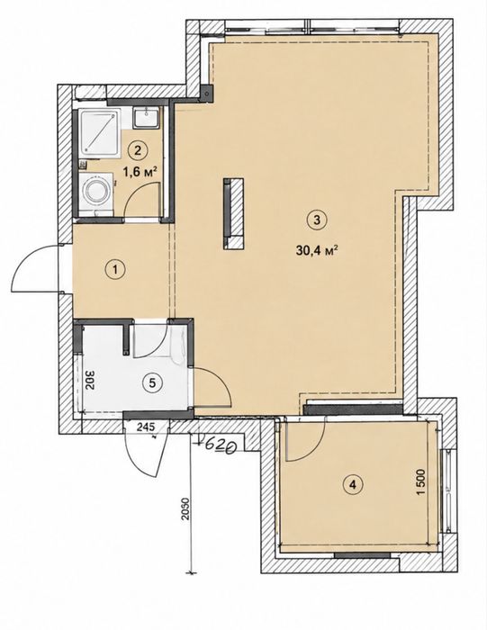 Квартира на вул. Метрологічна в Києві, ID 271537, фото №3