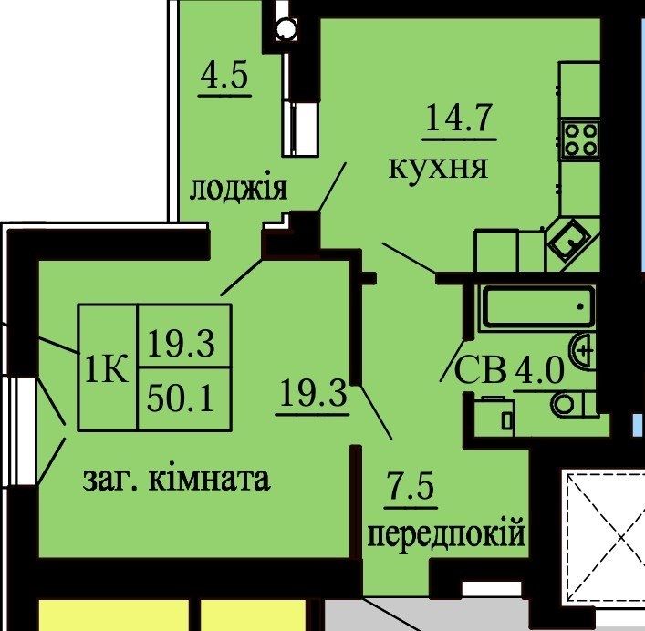 Квартира на вул. Лесі Українки, 28 в Києві, ID 271611, фото №9