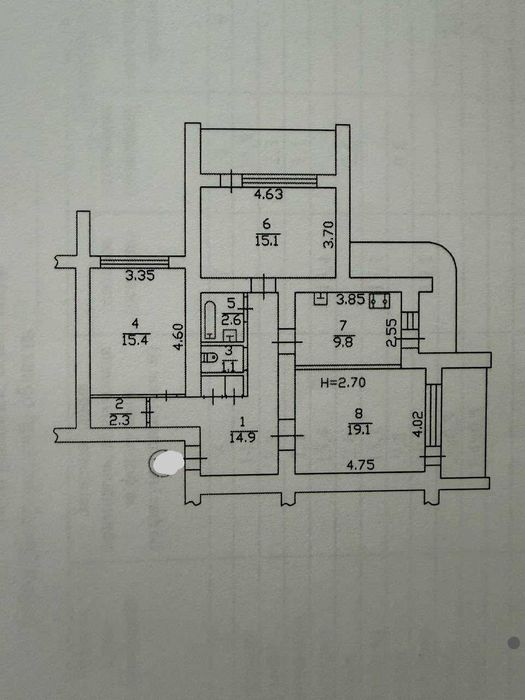 Квартира на вул. Дарницький бульвар, 1-А в Києві, ID 271783, фото №12