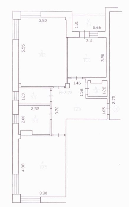 Квартира на вул. Вітянська, 2А в Києві, ID 306610, фото №15