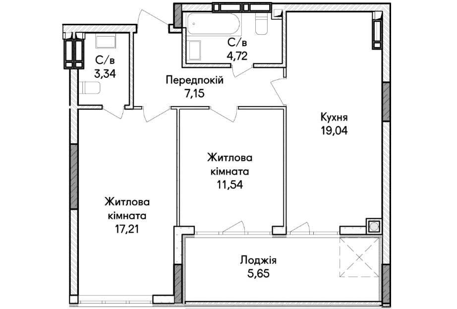Квартира на вул. Ольги Кобилянської, 40 в Києві, ID 274359, фото №8