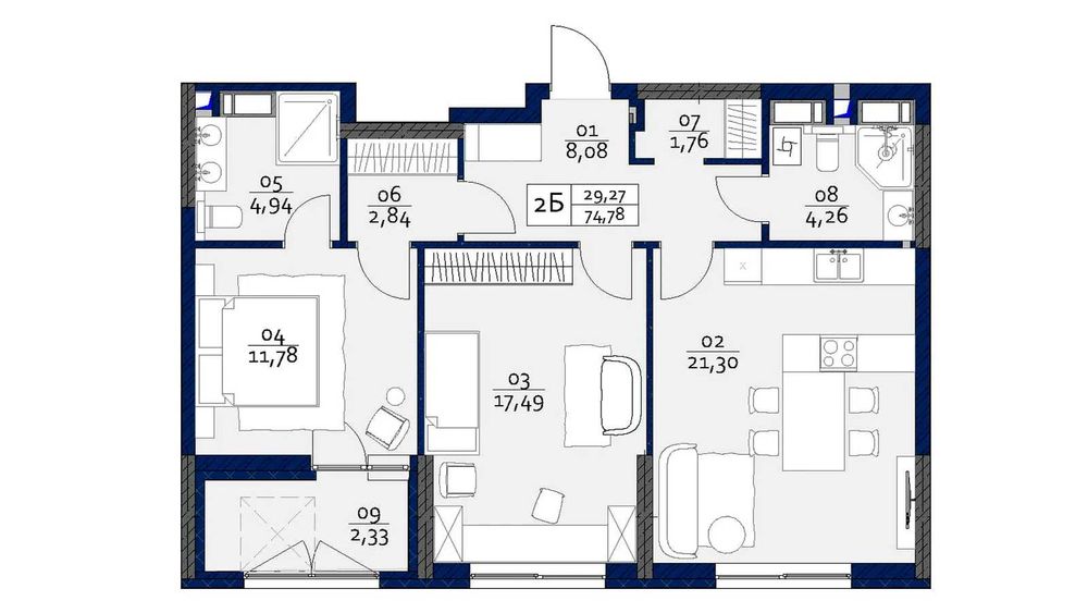 Квартира на ЖК POLARIS Home&Plaza в Києві, ID 275435, фото №2