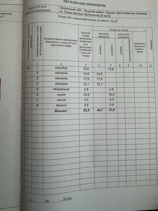 Квартира на вул. Залізнична, 20 в Луцьку, ID 277552, фото №20