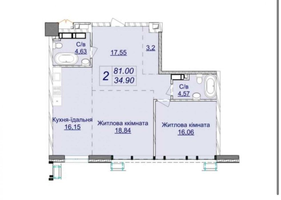 Квартира на вул. Липки, 81 в Києві, ID 277627, фото №4