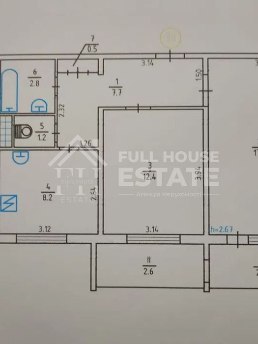 Квартира на вул. Радунська, 18 в Києві, ID 277880, фото №7