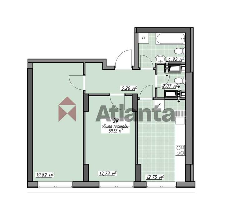 Квартира на вул. Академіка Глушка в Одесі, ID 277954, фото №3