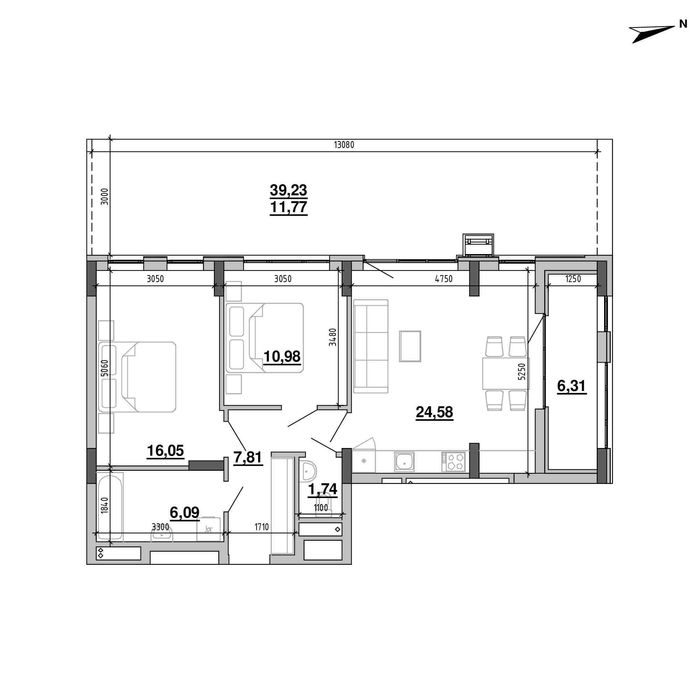 Квартира на вул. Богдана Хмельницького, 207 в Львові, ID 278222, фото №11