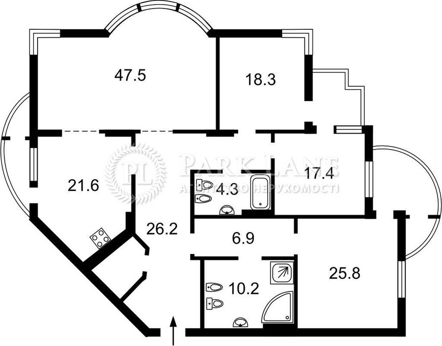 Квартира на вул. Старонаводницька, 13А в Києві, ID 278399, фото №16