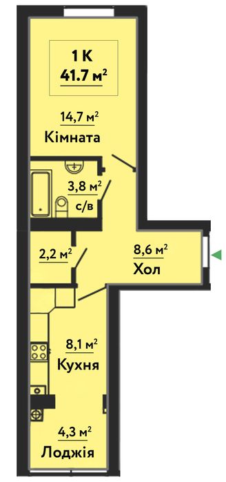 Квартира на ЖК Львівський Затишок в Києві, ID 278709, фото №2