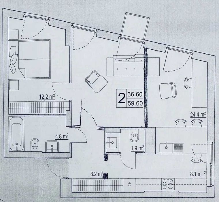 Квартира в Києві, ID 308159, фото №16