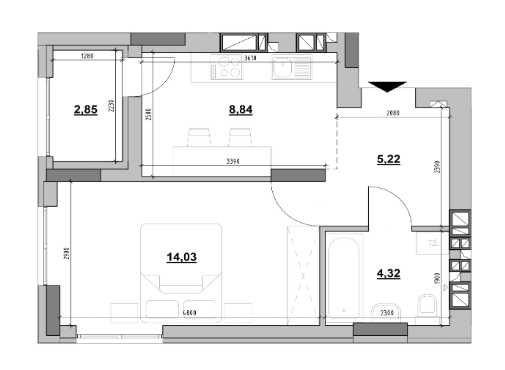Квартира на вул. Рудненська, 6-8 в Львів, ID 278781, фото №1