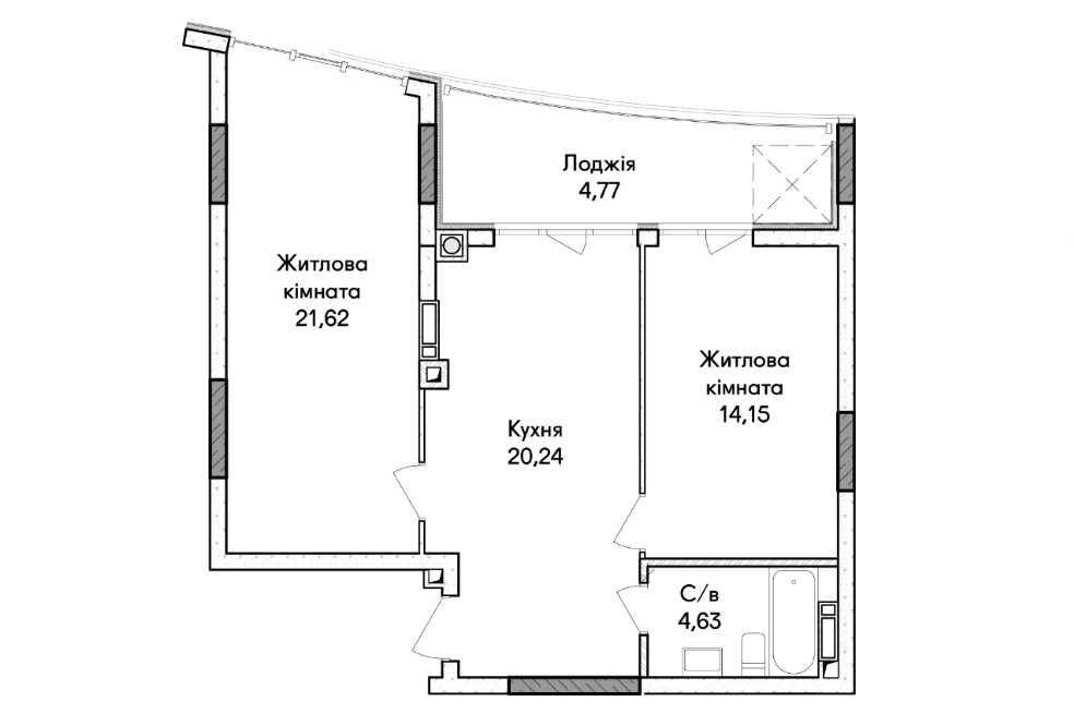 Квартира на вул. Будівельників, 41 в Києві, ID 279334, фото №5