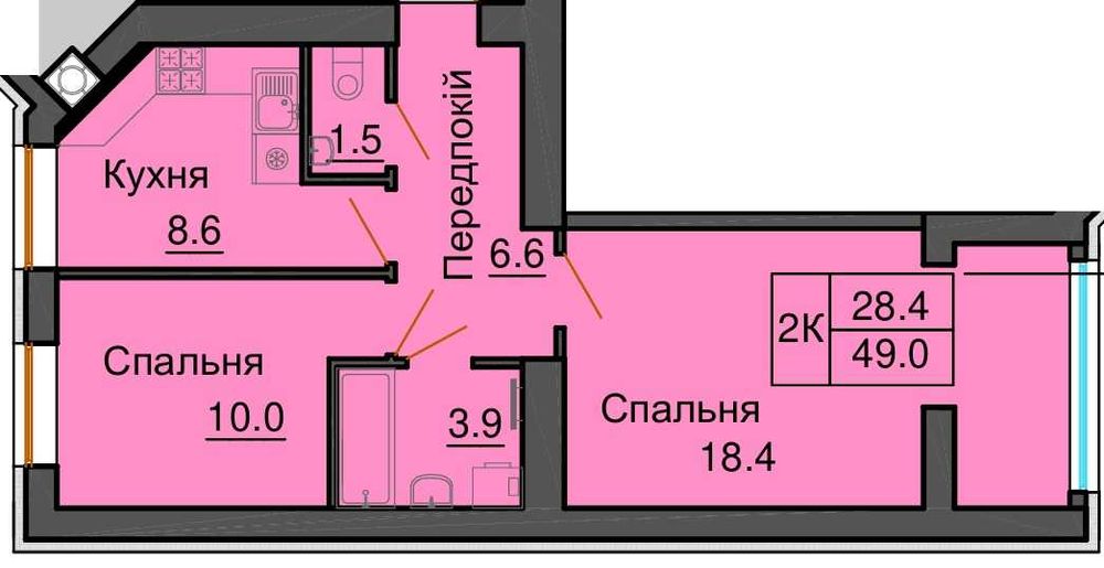 Квартира на ЖК "Софія Нова" в Києві, ID 312071, фото №1