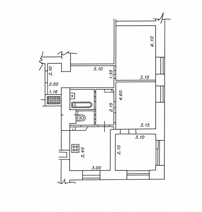 Квартира на вул. Кловський узвіз в Києві, ID 280259, фото №9