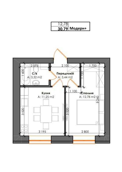 Квартира на ЖК Рідний-3 в Києві, ID 312158, фото №2