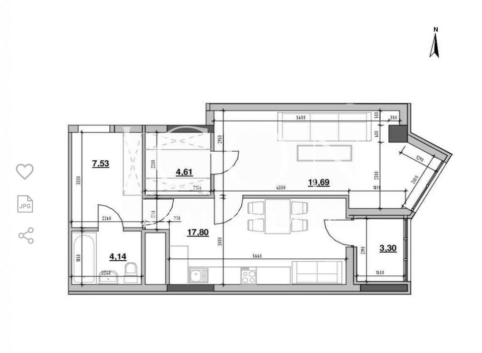Квартира на шосе Залізничне, 45а в Києві, ID 280755, фото №2