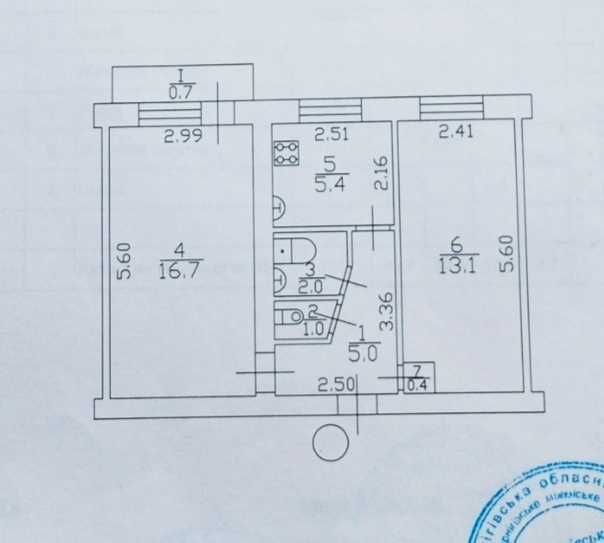 Квартира на просп. Л. Лук`яненка в Чернігів, ID 281247, фото №2