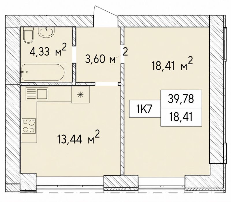 Квартира на ЖК Фаворит Premium в Києві, ID 282558, фото №5