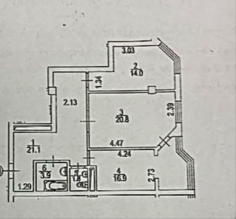 Квартира на вул. Вадима Гетьмана, 1 в Києві, ID 282326, фото №22
