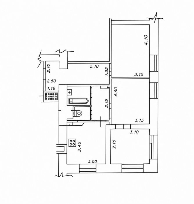 Квартира на вул. Кловський узвіз, 17 в Києві, ID 282807, фото №6