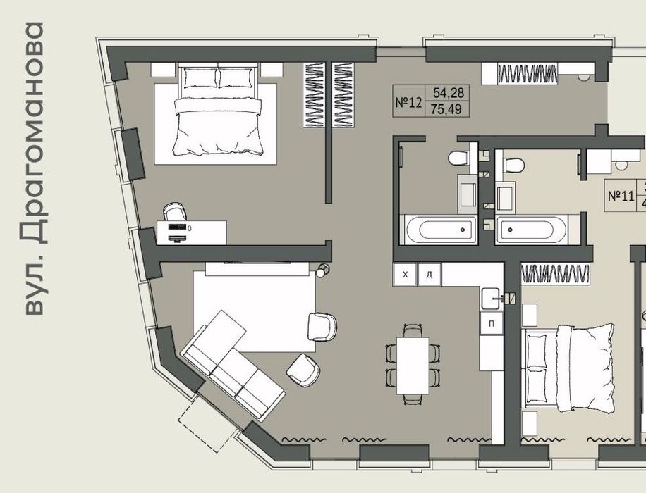 Квартира на ЖК Кафедральний в Луцьк, ID 283030, фото №2