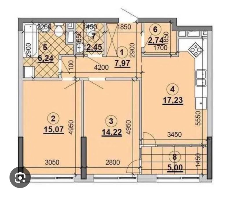 Квартира на Дніпровська набережна 15 в Києві, ID 283872, фото №2