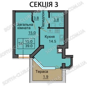 Квартира на ЖК Софія Клубний в Києві, ID 284476, фото №2