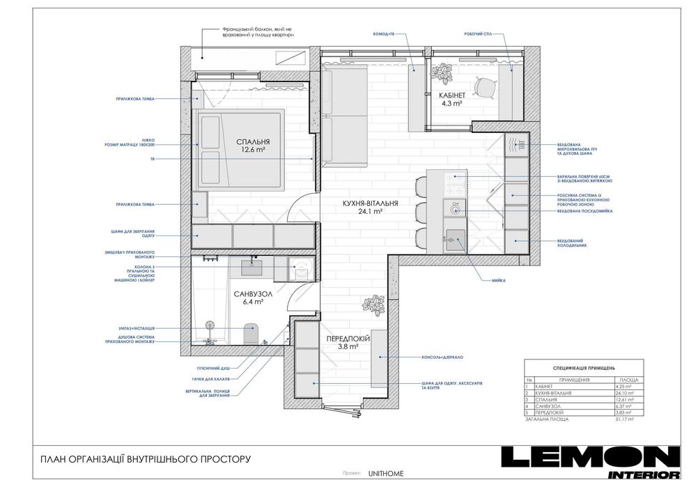 Квартира на UNIT Home в Києві, ID 286075, фото №6