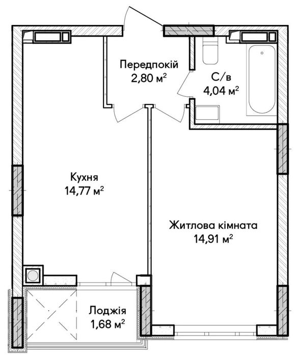 Квартира на вул. Синергія, 33 в Києві, ID 286307, фото №8