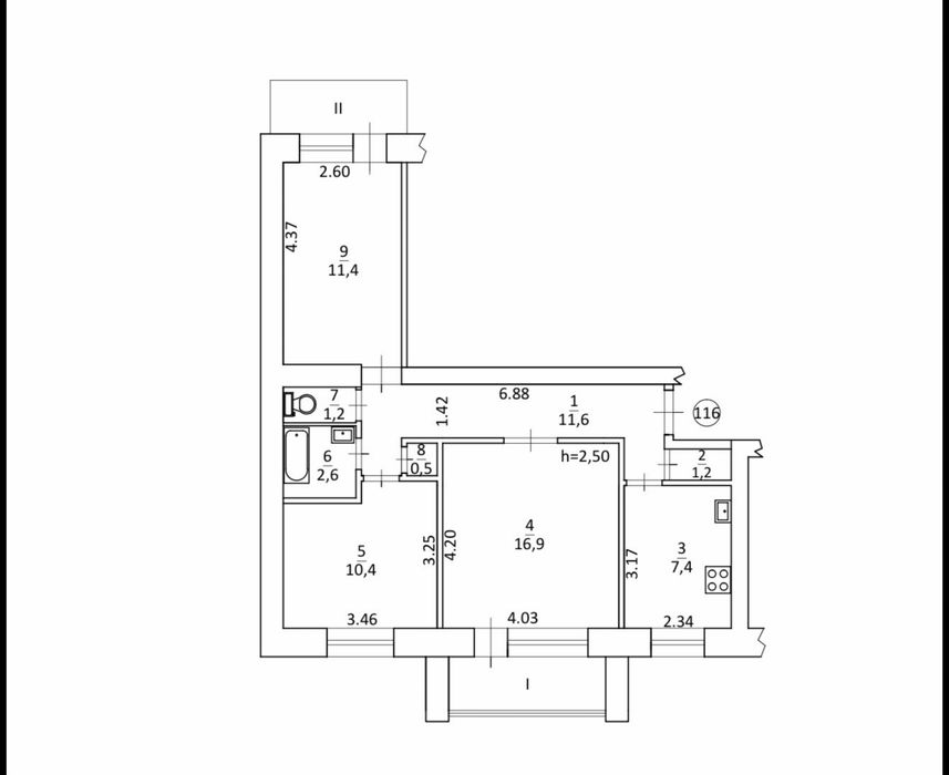 Квартира в Сумах, ID 292284, фото №9