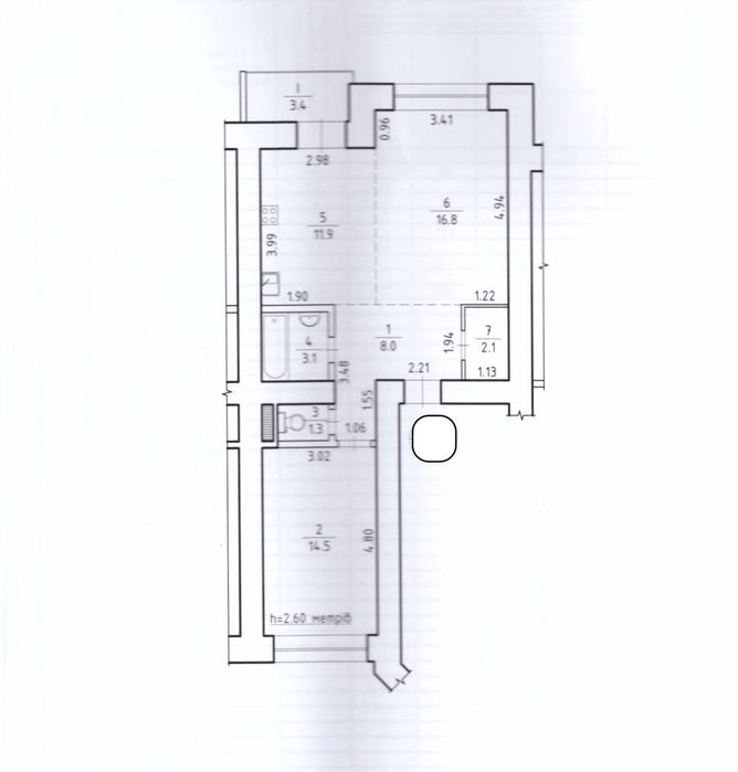 Квартира на вул. Нове Шосе, 8 в Києві, ID 287198, фото №17