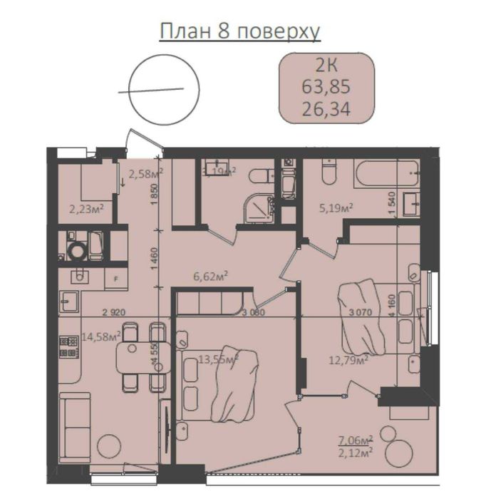 Квартира на вул. Лазаренка в Львові, ID 287787, фото №16